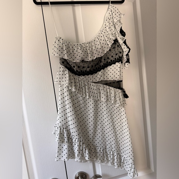 Polka Dot Ruffle Dress - Picture 1 of 5